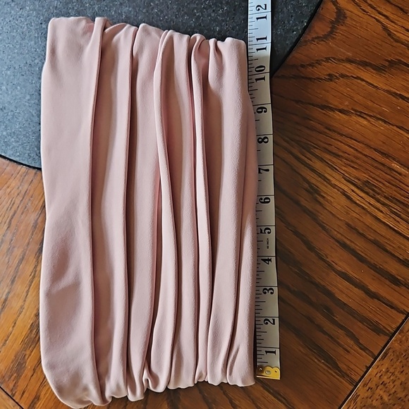 Zara Blush Pink Draped Cropped Bustier Top Size XS - Picture 11 of 12